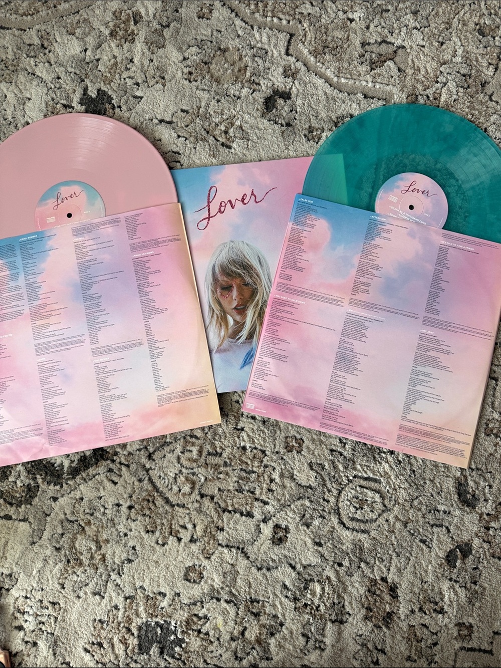 Taylor Swift Pink & Teal 'Lover' Colored Vinyl 2LP